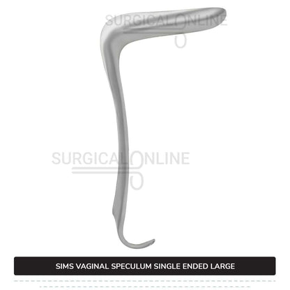 Sims Vaginal Speculum Large 1 1/2″ (3.8 cm) x 3 1/2″ (8.9 cm) Single-Ended OB/GYN Instruments