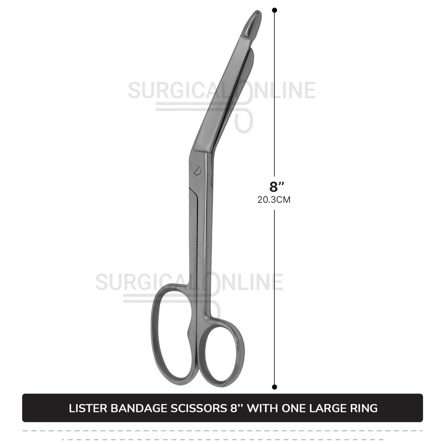 Lister Bandage Scissor 8" with One Large Ring