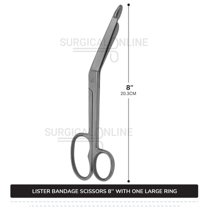 Lister Bandage Scissor 8" with One Large Ring