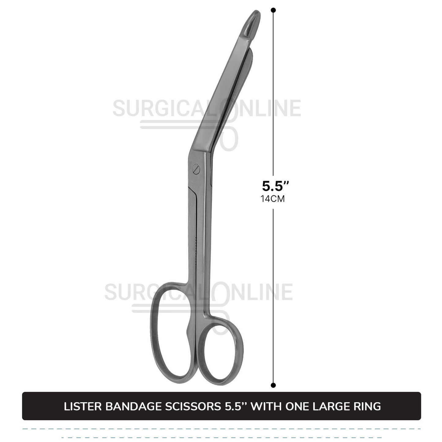 Lister Bandage Scissor 5.5" with One Large Ring
