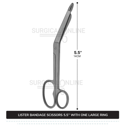 Lister Bandage Scissor 5.5" with One Large Ring